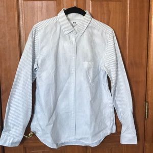 Uniqlo women oxford long sleeve shirt.